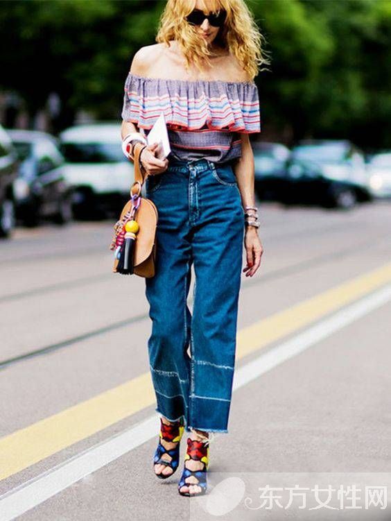 彩色条纹上衣怎么搭配 巧妙穿法彰显青春范儿