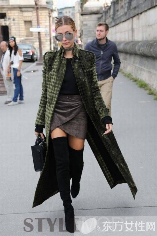 怕显矮 长款外套就该这样穿搭才好看