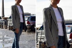 环球街拍之小西装系列 秋天这么穿简直太美了