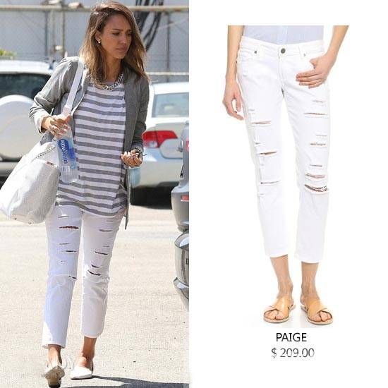 破洞牛仔裤怎么搭配 明星们都是这么穿的哦