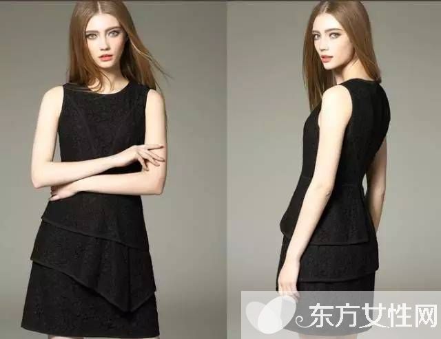 黑色系列夏日连衣裙 高贵酷酷的街拍范