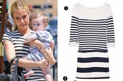 海魂风再掀一片热潮 经典条纹连衣裙时尚搭