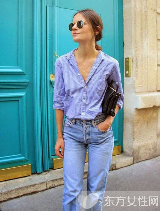 时尚条纹衬衫怎么搭配 休闲甜美风格这么穿就对了