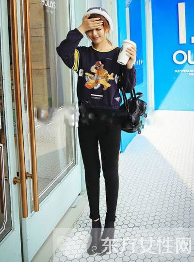 矮个女生时尚混搭风格 这么穿完美比例就出来了