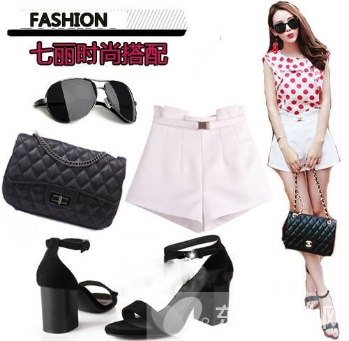 夏季高腰短裤怎么搭配 这么穿矮个也能显得很高挑