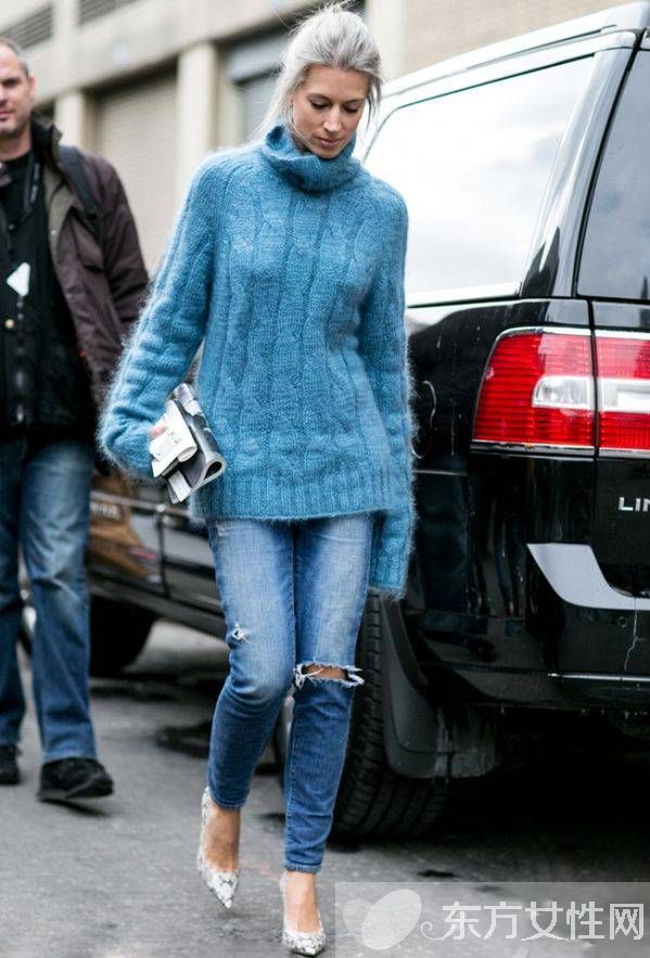 针织衫外套怎么搭配 欧美街头最常见穿搭推荐