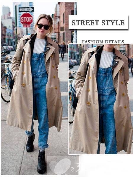 风衣外套怎么穿最好看 欧美街头最常见的潮流穿法