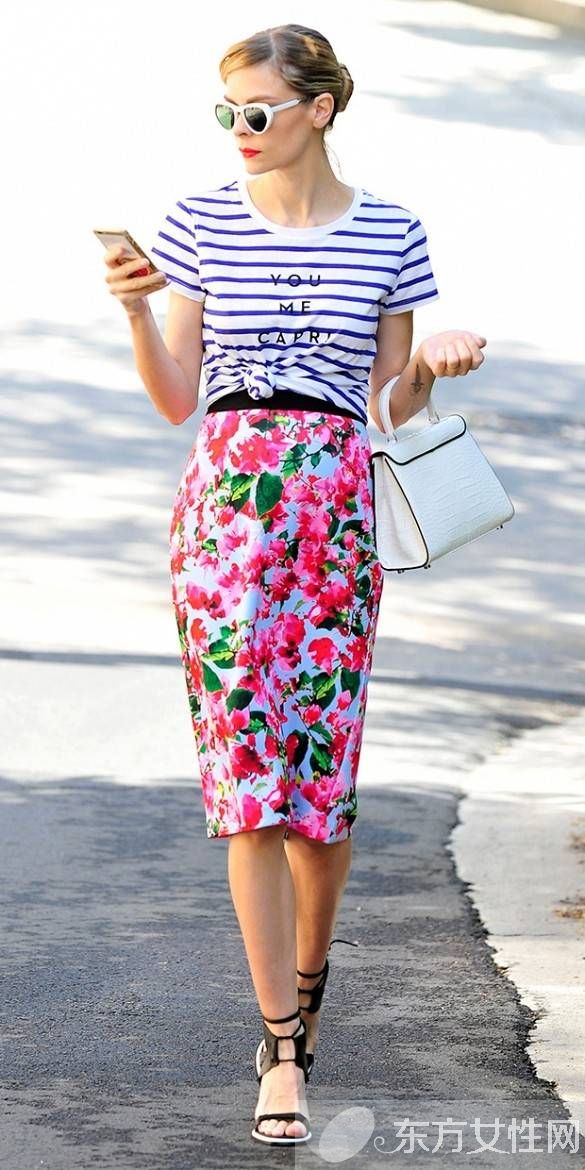 六款半身裙时尚搭配 让你美艳一夏