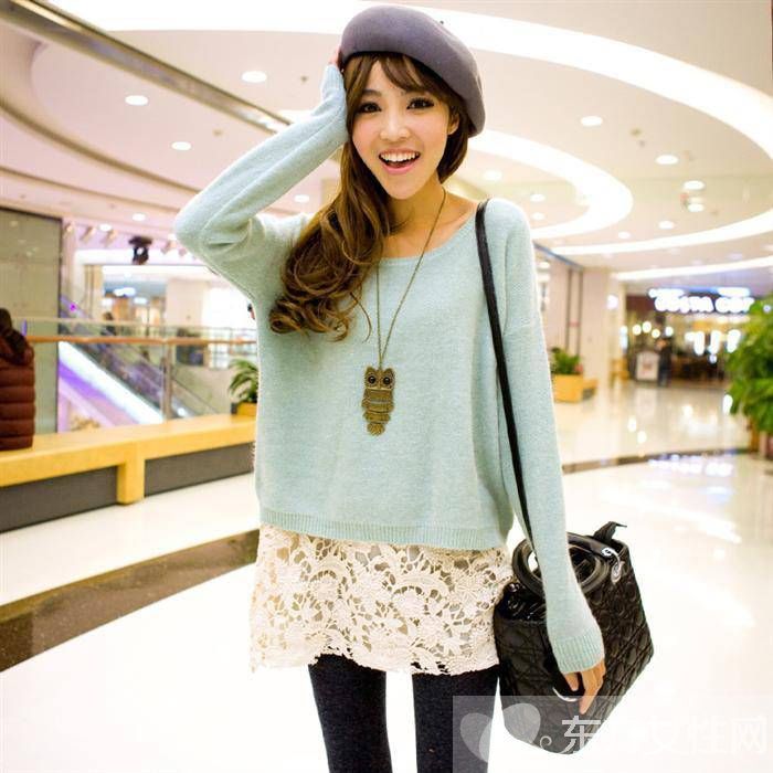 湖水蓝色服装穿搭术 散发与众不同的时髦感