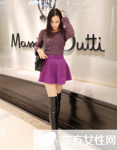 冬天短裙怎么搭配 时尚潮人教你凹造型