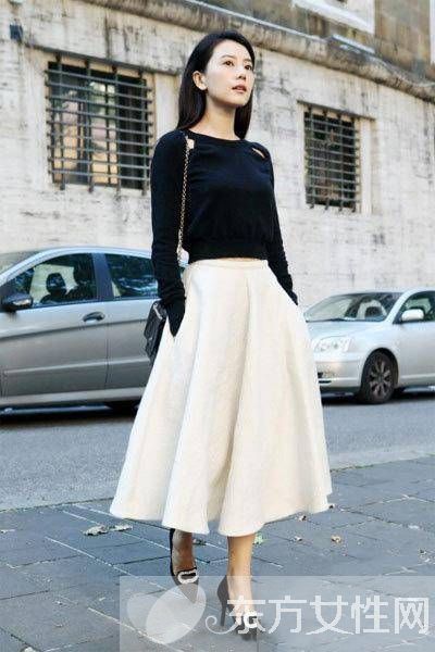 时尚伞裙怎么搭配 5款搭配教你搭出复古赫本风
