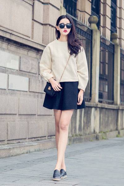 小个子女生秋装搭配 混搭风格随心所欲