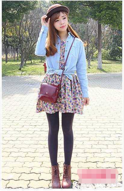 印花连衣裙搭配推荐 秒变甜美小女人