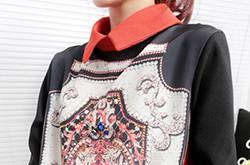 欧美复古风碎花衬衫搭配 奢华霸气尽显女王气质范儿