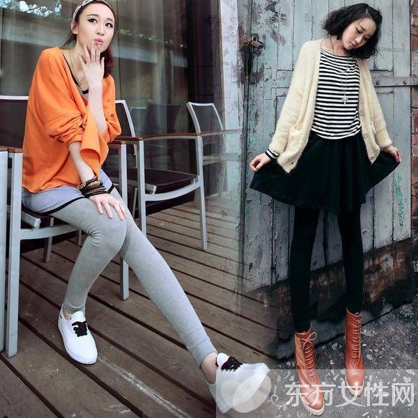 紧身裤巧妙搭配 轻松打造百搭的 筷子腿