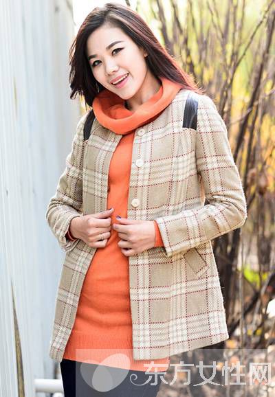 小清新时尚冬季女装搭配守则必看 格子元素文艺范足