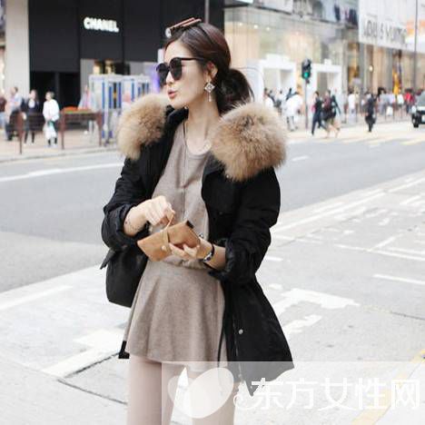 中长款棉衣外套这样搭 让你立马变身街头潮人