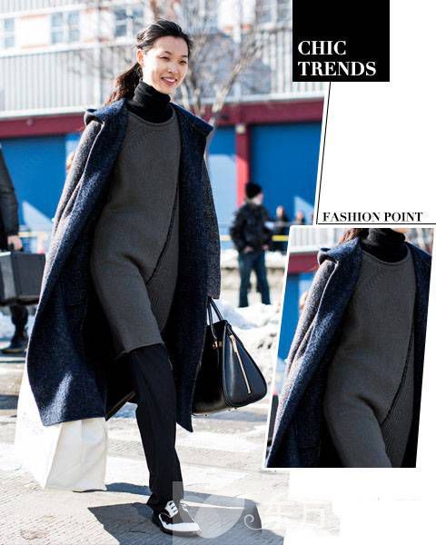 纯色羊毛大衣时尚搭配技巧 款款都是明星范儿