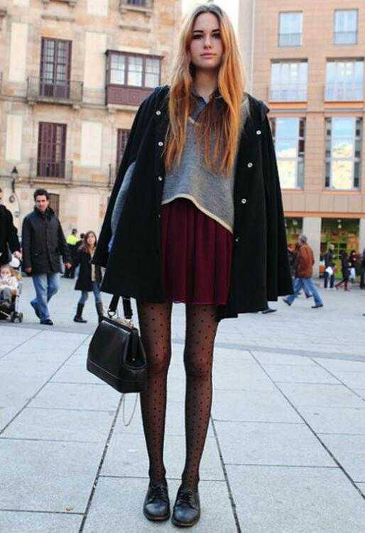 欧美街拍英伦风搭配 纽约街头的最美风景