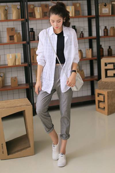 小个子女生秋装搭配 混搭风格随心所欲