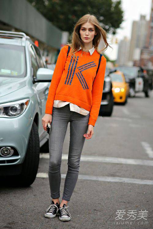 毛衣搭衬衫 适合春天的小清新搭配