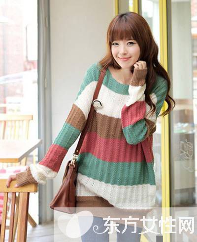 韩系时尚宽松毛衣 胖MM显瘦的法宝