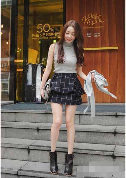 英伦风格子裙最佳搭配 让你美到没朋友