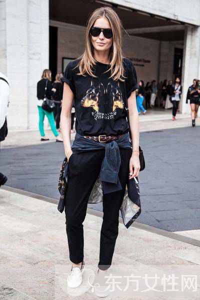 女士t恤衫怎么搭配好看 最潮的穿法都在这里啦