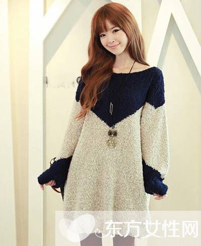 韩系时尚宽松毛衣 胖MM显瘦的法宝