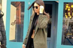 军绿色外套怎么搭配 欧美嫩模都这么穿