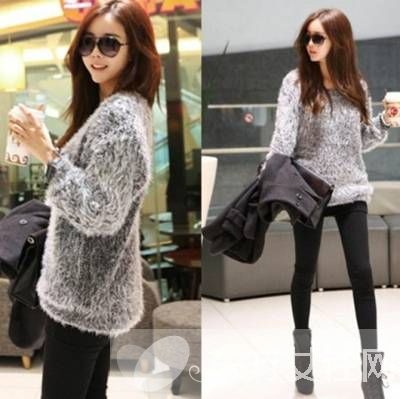 春季马海毛毛衣搭配 不仅御寒还狂凹造型