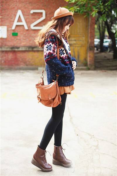 秋季毛衣复古风搭配 这么穿你也是时尚达人