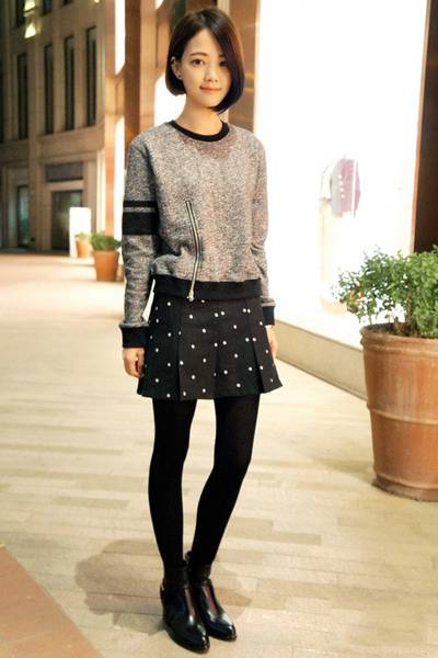 秋季毛衣搭配推荐 街拍达人都爱这么穿