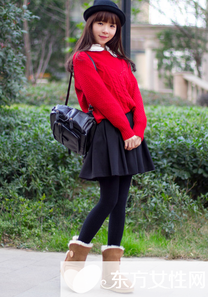 冬天短裙怎么搭配 时尚潮人教你凹造型