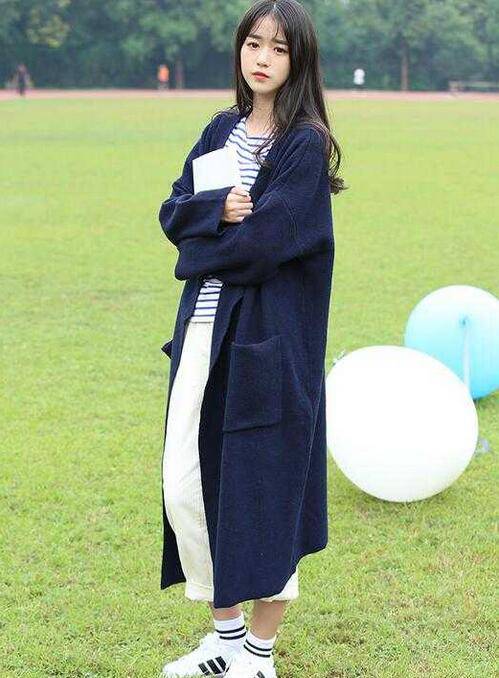 长款开衫毛衣外套搭配 一秒凸显女神范