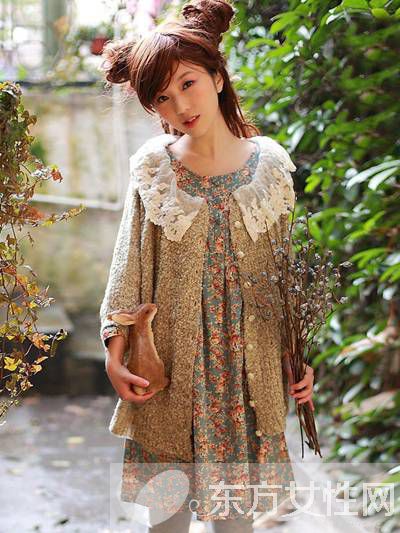 森女系复古碎花连衣裙 透露着与众不同的美