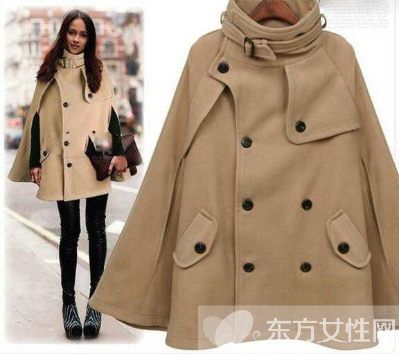 短款斗篷外套怎么搭配 冬天这么穿既暖和又时尚