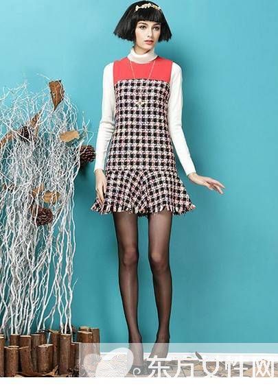 荷叶边裙摆连衣裙 尽显完美S型曲线