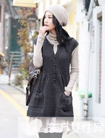 冬天裙子时尚搭配经 外套+冬裙让你美美过冬