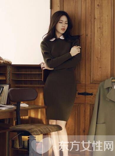 秋冬打底连衣裙搭配法 御寒时尚尽显大牌范