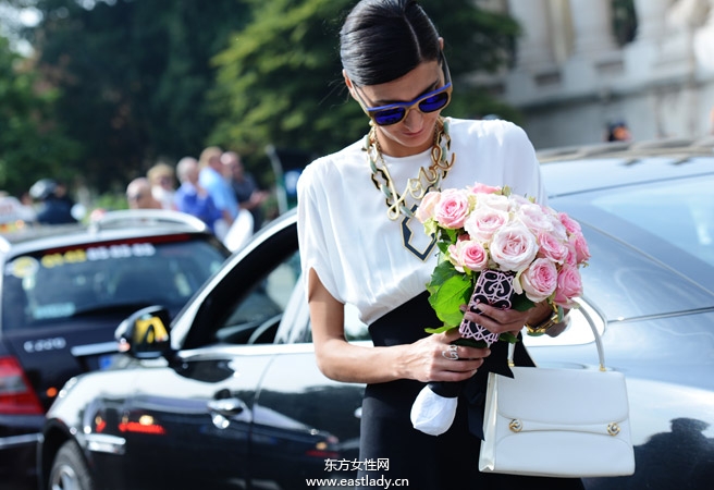 2014春夏巴黎时装周街拍集锦