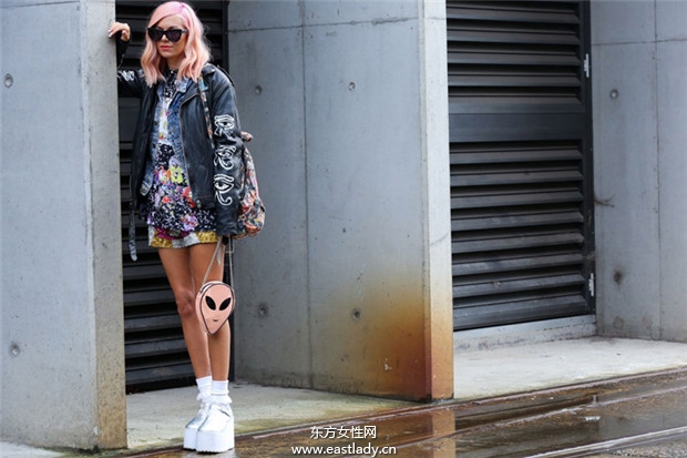 2014年澳大利亚悉尼时装周看时尚达人街拍秀