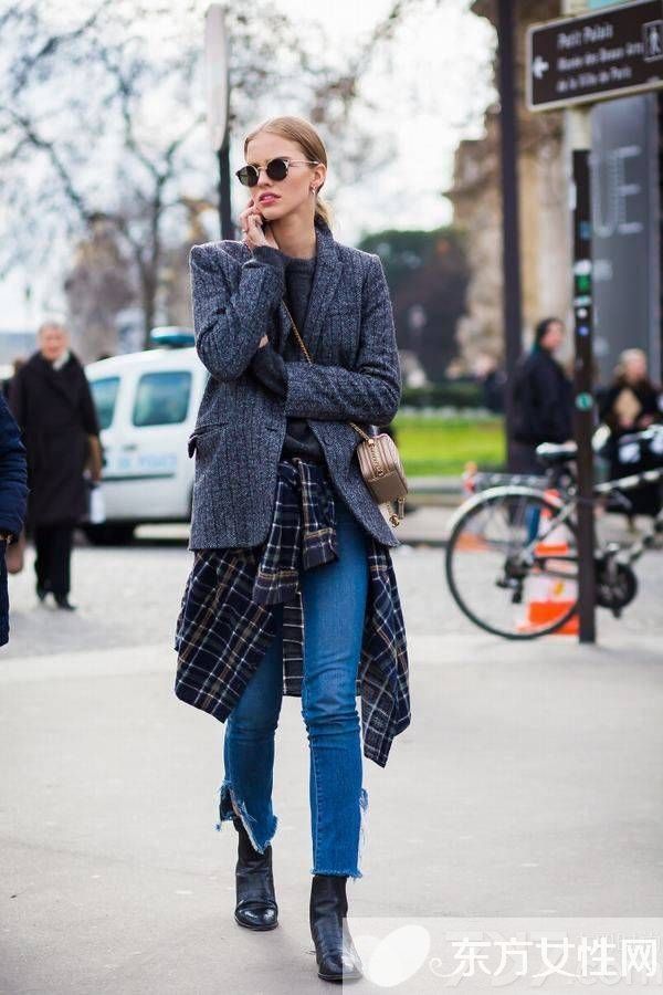 欧美街拍达人教你百变造型 一双短靴随便凹