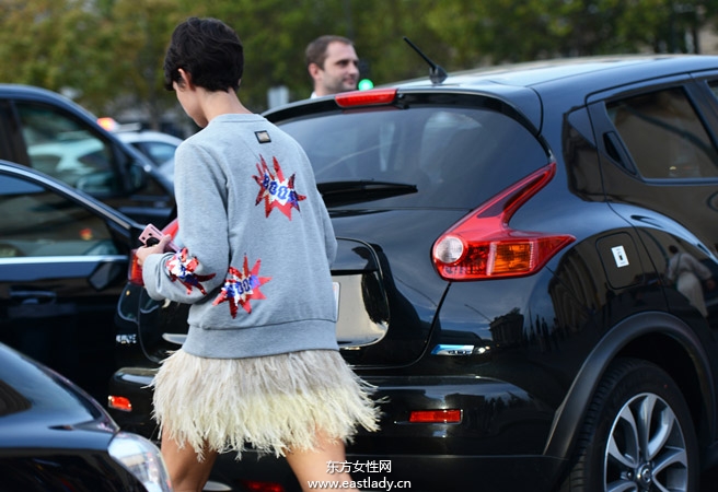 2014春夏巴黎时装周街拍集锦