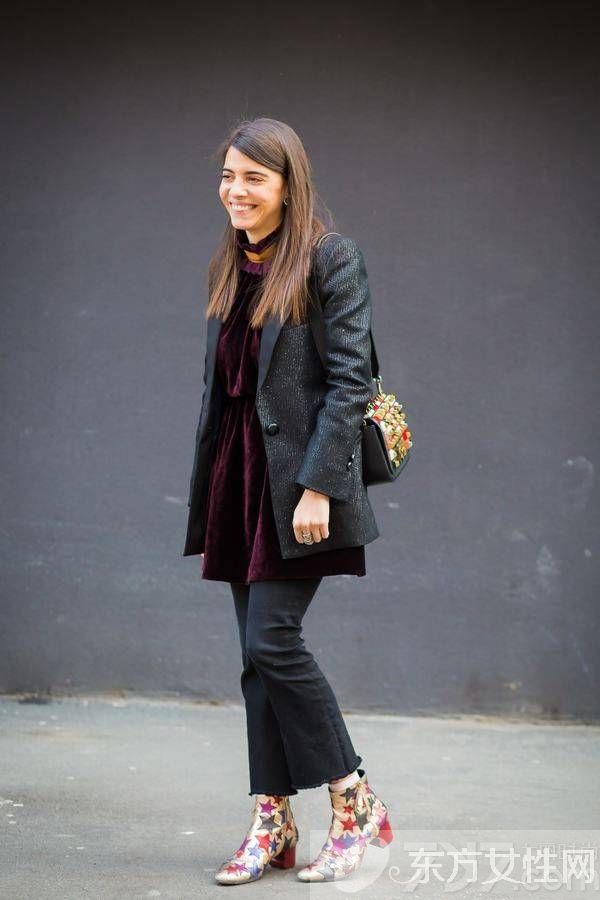 欧美街拍达人教你百变造型 一双短靴随便凹