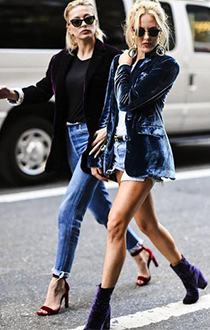 冬季粗跟短靴怎么搭 从他们身上学点搭配灵感