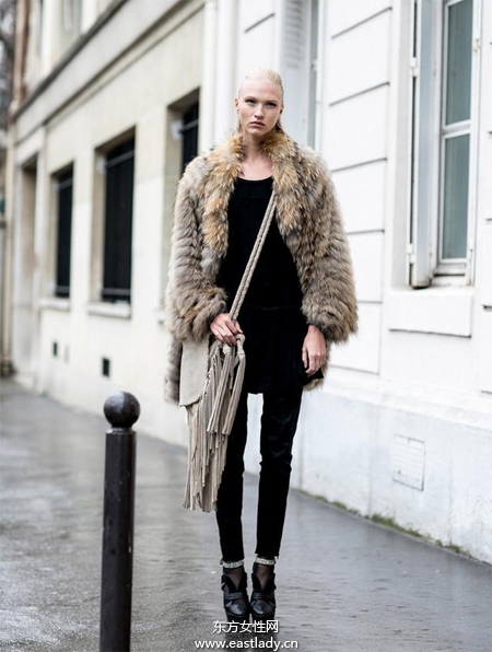 2014巴黎高定时装周欧美达人街拍秀