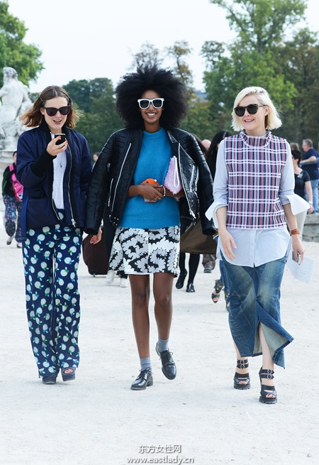 2014春夏巴黎时装周街拍集锦