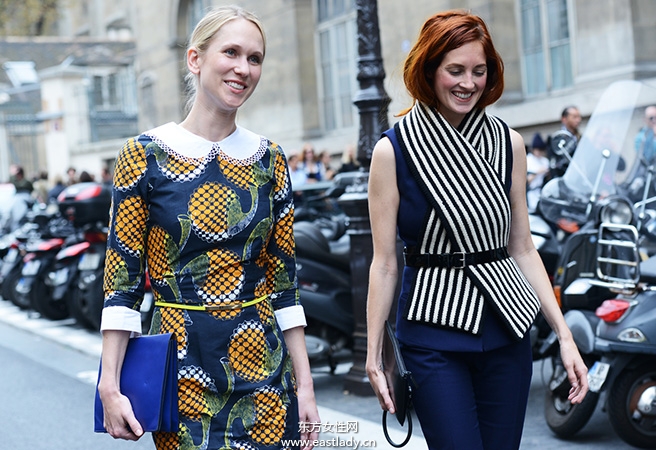 2014春夏巴黎时装周街拍集锦