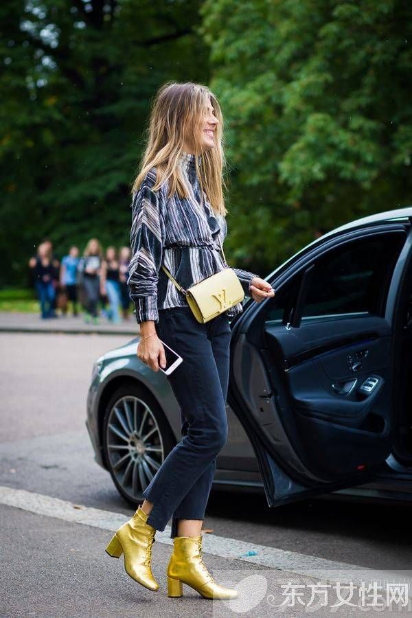 欧美街拍达人教你百变造型 一双短靴随便凹